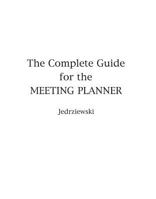 The Complete Guide for the Meeting Planner 0538703423 Book Cover