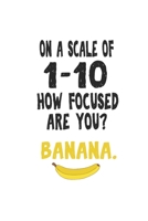 Carnet De Notes: Banana Tdah Distrait Focus Cadeau Amusant Ballot 120 Pages, 6X9 (Environ A5), Grille � Point 1654758973 Book Cover