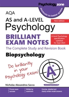 AQA A-Level Psychology Brilliant Exam Notes for Biopsychology: Updated for 2025 specification 1906468680 Book Cover
