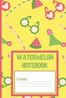 Watermelon Notebook: Watermelon gifts: cute corn color design blank Lined notebook/Journal to write in. 1692652311 Book Cover