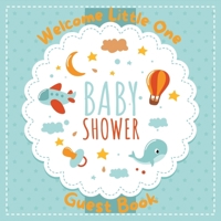 Baby Shower Guest Book: Cute Baby Shower Guest Book Sign In, Special Message to Parents and Baby, Predictions, Wishes Pregnancy Gifts 0474004244 Book Cover