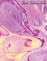 Client Tracking Book: Customer Tracking Log Book with alphabetized tabs and area for personal notes on products, services, dates, and time (pink watercolor) 1702128202 Book Cover