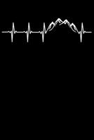 Mountain Climber Notebook: Mountains Heartbeat 6 x 9 (A5) Graph Paper Squared Journal Gift for Mountaineers Mountain Climbers (108 Pages) 1670324036 Book Cover