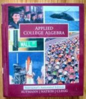 Appld Coll Alg Iae 0618073647 Book Cover