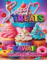 Sweet Treats Kawaii Coloring Book: Cute Sweets Coloring Book for kids Cupcakes, Cakes, Chocolate, Lollipop, Ice Creams, Donuts, and More Desserts to Color B0CRHVL8PM Book Cover