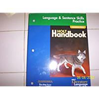 Language and Sentence Skills Practice Holt Handbook (Holt Literature and Language Arts Introductory Course) 0030665043 Book Cover