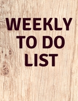 Weekly To Do List: Professional Simple Journal 52 Weekly and Monthly: Life Organizer Track Yours Days 2020 Calendar Year Day Planner (January 2020 - December 2020) 1655584456 Book Cover