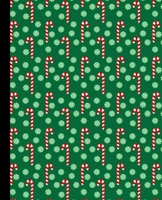 7.5 X 9.25 College Rule Lined Blank 150 Page Notebook: with a colorful trippy minimalist green red and white christmas pattern design on the cover of this trendy lined ledger/diaries/logbook/compositi 1697467598 Book Cover