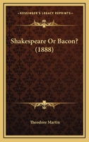 Shakespeare or Bacon? 3337063667 Book Cover