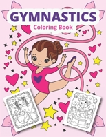 Gymnastics coloring book: Gymnastics coloring for girls B091ND3VKY Book Cover