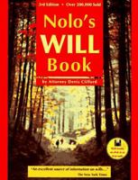 Nolo's Will Book (Nolo's Simple Will Book) 0873373731 Book Cover