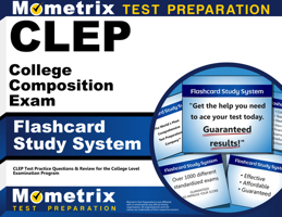 CLEP College Composition Exam Flashcard Study System: CLEP Test Practice Questions & Review for the College Level Examination Program 1614034966 Book Cover