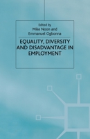 Equality. Diversity and Disadvantage in Employment 1349421065 Book Cover