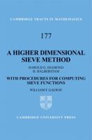 A Higher-Dimensional Sieve Method 0521894875 Book Cover