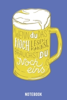 Wenn Du Das Noch Lesen Kannst Brauchst Du Noch Eins Notebook: A5 Liniert Bierbrau Buch, Notizbuch f�r Biebrauer, Hobbybrauer, Bier Brauen 120 Seiten 6x9 - Organizer Schreibheft Planer zum Ausf�llen 1679855891 Book Cover