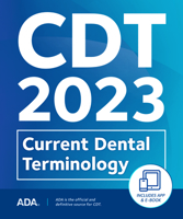 CDT 2023: Current Dental Terminology book, ebook and app 1684471737 Book Cover