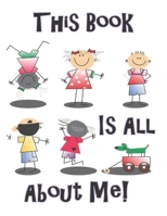 This Book is All About Me: Sketch Book with Prompts, to help Express Emotions for Kids, Parents Learn what Emotions are Revealed 1694332861 Book Cover