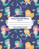 Primary Composition Notebook Grades K-2: Story Paper Journal Dashed Midline And Picture Space Exercise Book | Princess Mermaid Pattern 1695791339 Book Cover