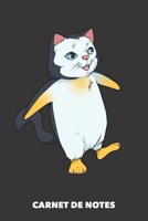 Carnet de Notes: Pingouin Chat A5 lign� - 120 pages pour propri�taires de chats 1686572093 Book Cover