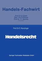 Handelsrecht 3409021582 Book Cover