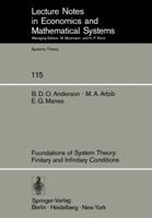 Foundations of System Theory: Finitary and Infinitary Conditions 3540076115 Book Cover