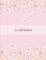 Cornell Notebook: Cute Pink Book Floral, Note Taking Notebook, Cornell Note Taking System Book, US Letter 120 Pages Large Size 8.5" x 11" School and College Ruled Notebooks 1721584595 Book Cover