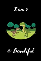 Dino Notes Dinosaur Journal I am 5 and Beautiful: Inspirational Journal & Tyrannosaurus Notebook Diary: Happy Birthday Gift for 5 Year 100 Pages of Lined & Blank Paper for Writing (T-rex & velocirapto 1708329838 Book Cover