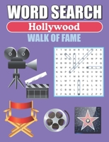 Word Search Hollywood Walk Of Fame: Large Print Word Find Puzzles 1080449493 Book Cover