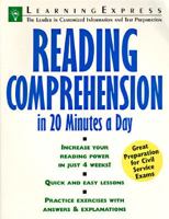 Reading Comprehension in 20 Minutes a Day (Skill Builders for Test Takers) 1576850390 Book Cover
