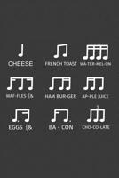 Cheese French Toast: Liniertes DinA 5 Notizbuch f�r Musikerinnen und Musiker Musik Notizheft 107782789X Book Cover