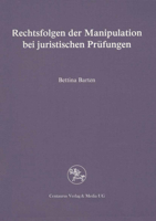 Rechtsfolgen Der Manipulation Bei Juristischen Prufungen 3890859666 Book Cover