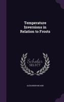 Temperature inversions in relation to frosts 1341182177 Book Cover