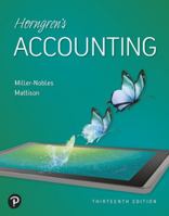 Mylab Accounting with Pearson Etext -- Access Card -- For Horngren's Accounting 0136161251 Book Cover