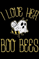 I Love Her Boo Bees: I Love Her Boo Bees Halloween Matching Couple Costume His Journal/Notebook Blank Lined Ruled 6x9 100 Pages 1695497279 Book Cover