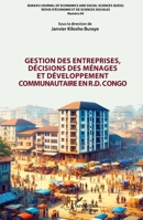 Gestion des entreprises, décisions des ménages et développement communautaire en R.D. Congo (Harmattan Rdc) (French Edition) 2336437031 Book Cover