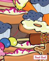 Donut-Book: donut and ice cream print cover 1097372421 Book Cover