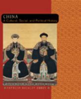 China: A Cultural, Social, and Political History 0618133879 Book Cover