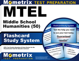 MTEL Middle School Humanities (50) Flashcard Study System: MTEL Test Practice Questions & Exam Review for the Massachusetts Tests for Educator Licensure (Cards) 161072058X Book Cover