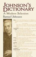 Johnson's Dictionary: A Modern Selection (Dover Books on Literature & Drama) 0394749057 Book Cover