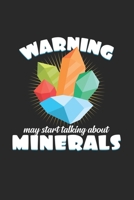 Warning Minerals: 6x9 Minerals - grid - squared paper - notebook - notes 1087421853 Book Cover