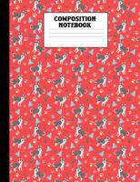 Composition Notebook: Huskies Red Wide Ruled Book 179386599X Book Cover