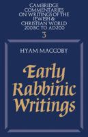 Early Rabbinic Writings 0521285534 Book Cover