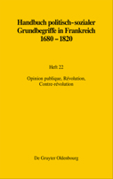 Opinion Publique, R�volution, Contre-R�volution 3110724952 Book Cover