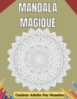 Mandala Magique Couleur Adulte Par Numéro: Un Adulte Présente Des Mandalas Floraux, Des Motifs Géométriques Couleur Par Numéro, Des Tourbillons, Une C B094L6WQ21 Book Cover