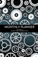Monthly Planner: Gears/Steampunk; 24 months; January 1, 2020 - December 31, 2021; 6 x 9 1676836543 Book Cover