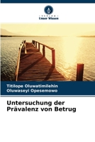 Untersuchung der Pr�valenz von Betrug 6204103954 Book Cover