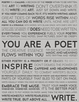 Poet Motivational Notebook | Poetry Prompts to Cure Writer’s Block | The Poetry Manifesto — Blank Lined Notebook: Poetry Inspirational Journal for Poets, Writers & Authors B0851L5KY2 Book Cover