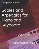 Scales and Arpeggios for Piano and Keyboard: A daily dose of music 1076175384 Book Cover