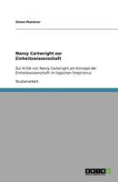 Nancy Cartwright zur Einheitswissenschaft: Zur Kritik von Nancy Cartwright am Konzept der Einheitswissenschaft im logischen Empirismus 3640795407 Book Cover