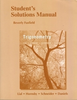 Student's Solutions Manual for Trigonometry 0321791533 Book Cover